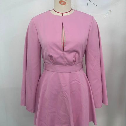 Sexy Backless High-Waist Romper with Butterfly Sleeves
