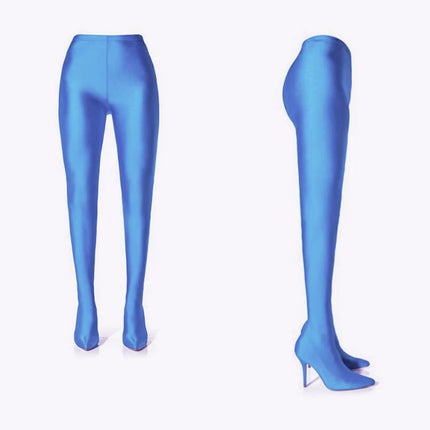 Women’s Elastic High-Heel Jumpsuit Boots