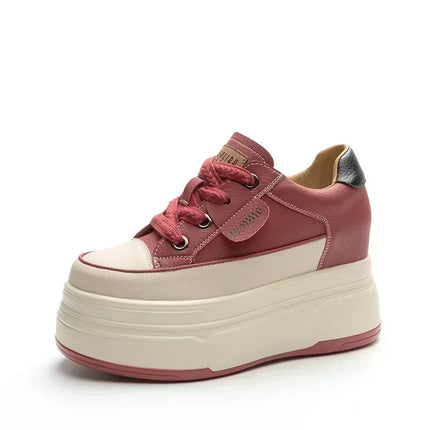 Fujin 9cm Cow Suede Platform Wedge Shoes