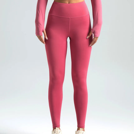 Women’s Solid High-Waist Quick-Dry Sports Leggings