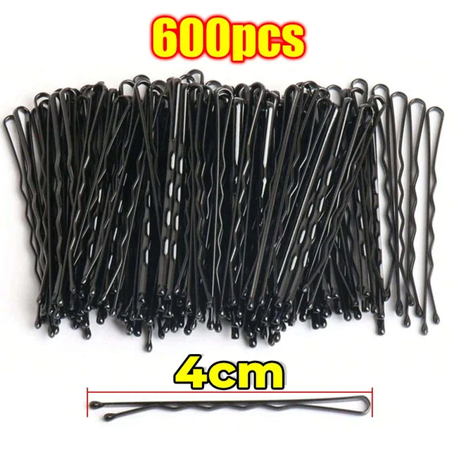 Hair Styling Pins – Black Bobby Clips 60/600pcs