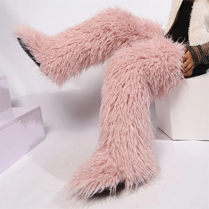 Women’s Mongolian Faux Fur Knee-High Boots