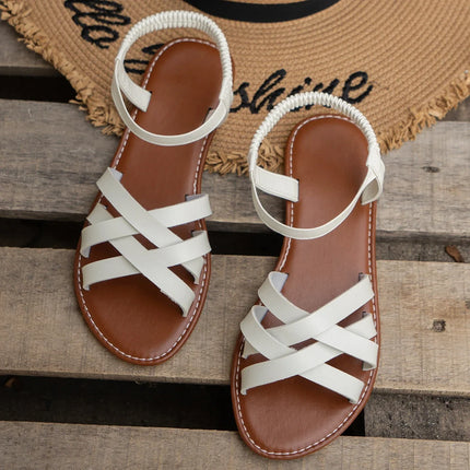 2025 Women’s Summer Roman Strap Flat Sandals