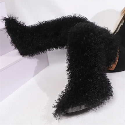 Women’s Mongolian Faux Fur Knee-High Boots