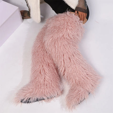 Women’s Mongolian Faux Fur Knee-High Boots