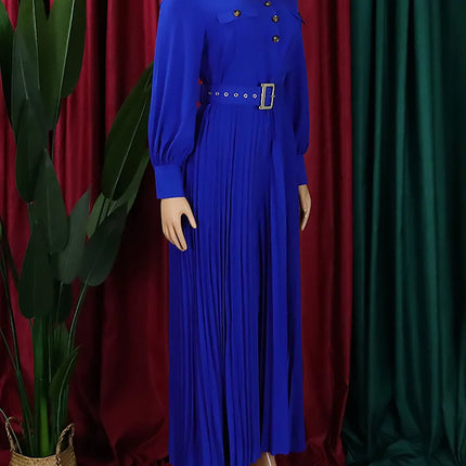 Wmstar Office Lady Buttoned Maxi Jumpsuit with Belt – Fall 2025