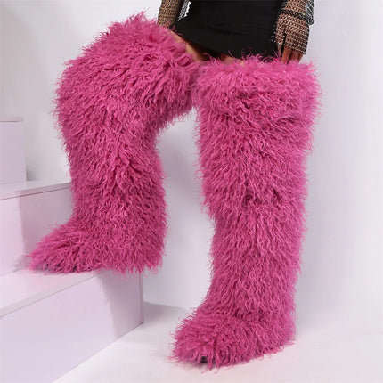 Women’s Mongolian Faux Fur Knee-High Boots