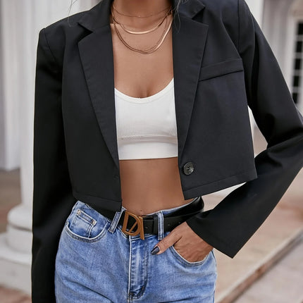 Korean Versatile Thin JK Jacket – Short Spring/Summer/Autumn Blazer