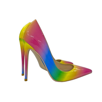 Women’s Gradient Iridescent Pointed-Toe High Heels