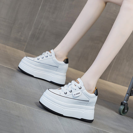 Fujin 9cm Cow Suede Platform Wedge Shoes