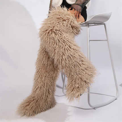 Women’s Mongolian Faux Fur Knee-High Boots