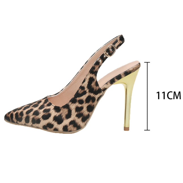 Women’s Leopard Print Pointed-Toe Stiletto Heels