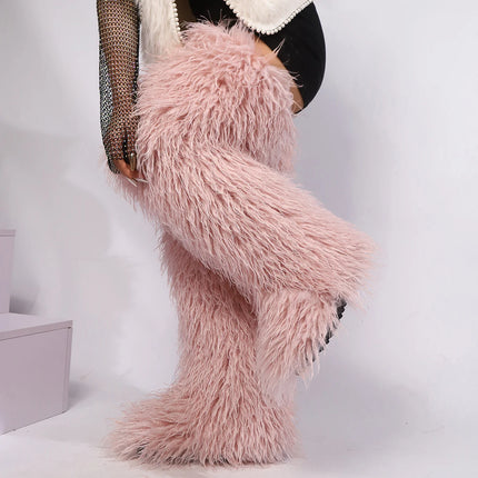 Women’s Mongolian Faux Fur Knee-High Boots
