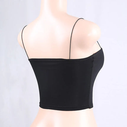 SleekEdge – 2025 Spaghetti Strap Bodycon Cami