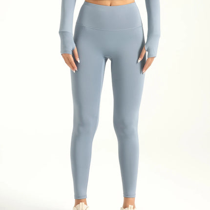 Women’s Solid High-Waist Quick-Dry Sports Leggings