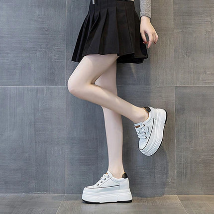 Fujin 9cm Cow Suede Platform Wedge Shoes