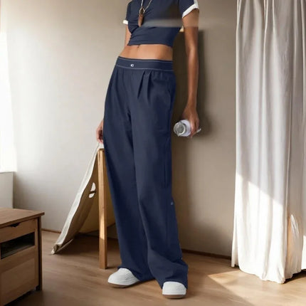 Women’s Summer High-Waist Wide Leg Pants & Yoga Tank Set