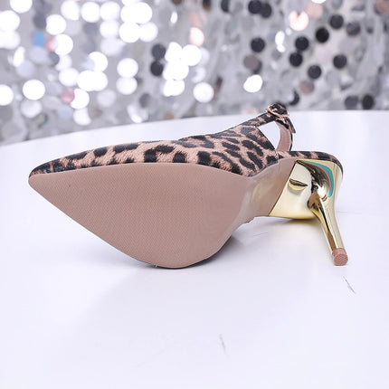 Women’s Leopard Print Pointed-Toe Stiletto Heels