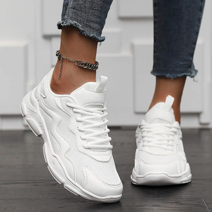 Lightweight Black Mesh Unisex Casual Sneakers