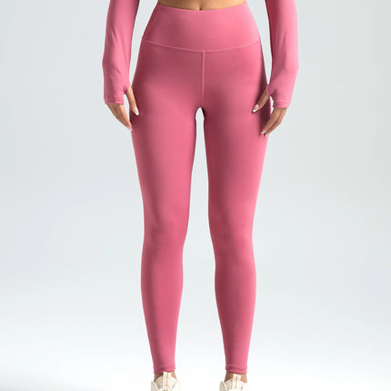 Women’s Solid High-Waist Quick-Dry Sports Leggings