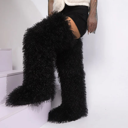 Women’s Mongolian Faux Fur Knee-High Boots