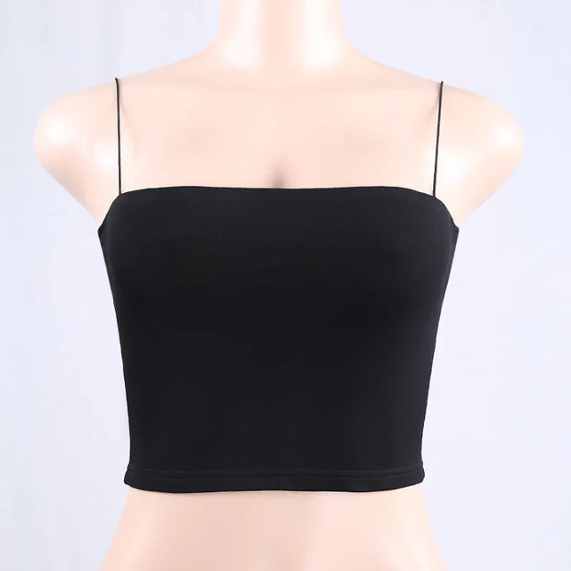 SleekEdge – 2025 Spaghetti Strap Bodycon Cami