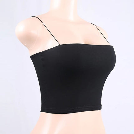 SleekEdge – 2025 Spaghetti Strap Bodycon Cami