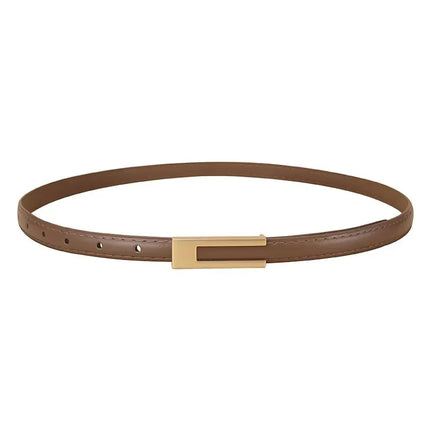 105cm Women’s Black Belt with Metal Buckle