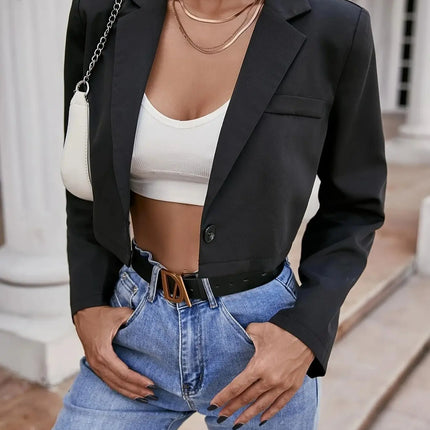 Korean Versatile Thin JK Jacket – Short Spring/Summer/Autumn Blazer