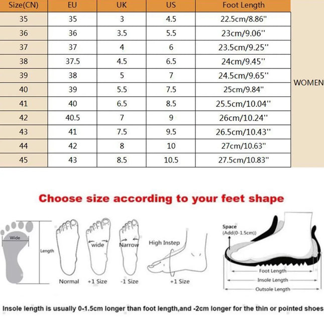 Women’s Knitted Thick Sole Sneakers – Sizes 36-43
