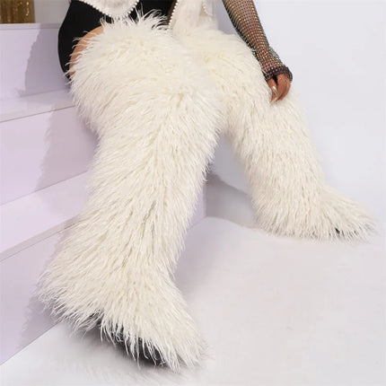 Women’s Mongolian Faux Fur Knee-High Boots