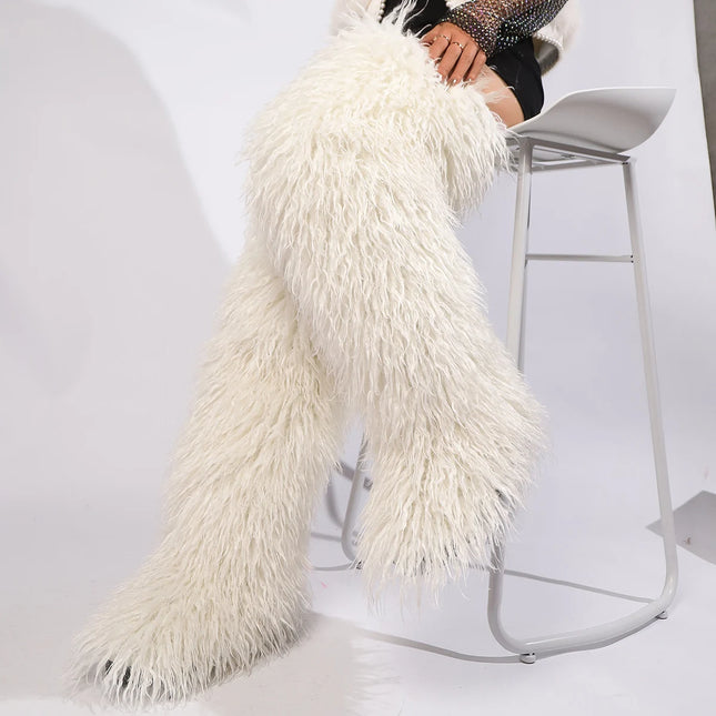 Women’s Mongolian Faux Fur Knee-High Boots