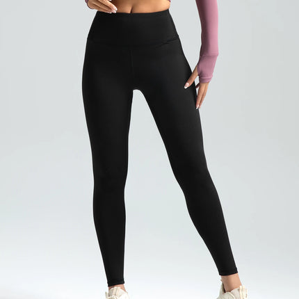 Women’s Solid High-Waist Quick-Dry Sports Leggings