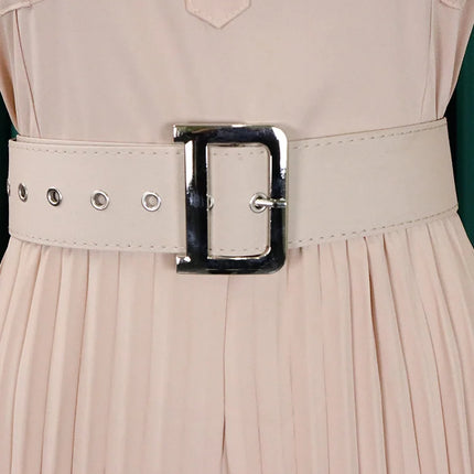Wmstar Office Lady Buttoned Maxi Jumpsuit with Belt – Fall 2025