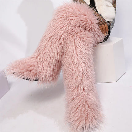 Women’s Mongolian Faux Fur Knee-High Boots