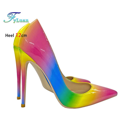 Women’s Gradient Iridescent Pointed-Toe High Heels