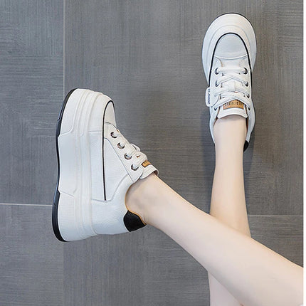 Fujin 9cm Cow Suede Platform Wedge Shoes