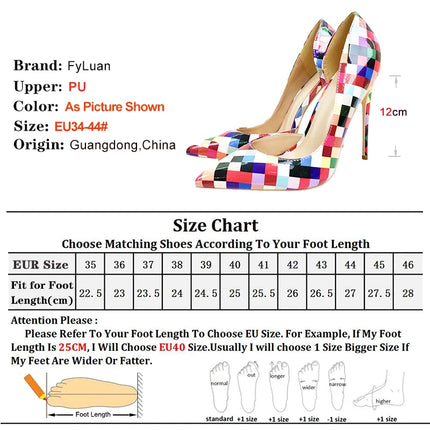 Women’s Checkered Pointed-Toe Stiletto Pumps