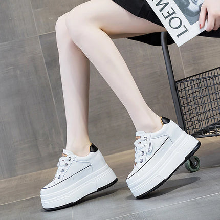 Fujin 9cm Cow Suede Platform Wedge Shoes