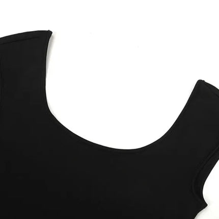 Y2K Sexy Open Back Bodycon Jumpsuit Shorts