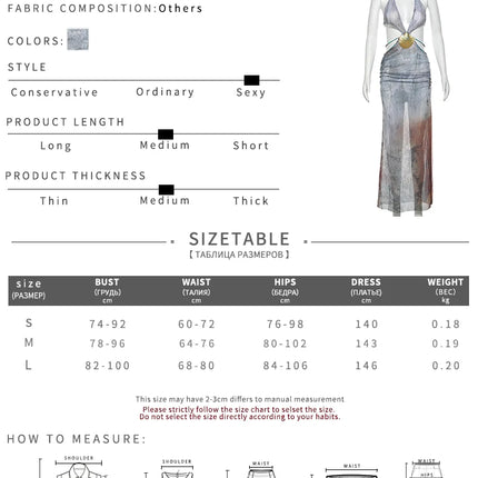 Nibber Pearl Shell Halter – See-Through Backless Bodycon Dress