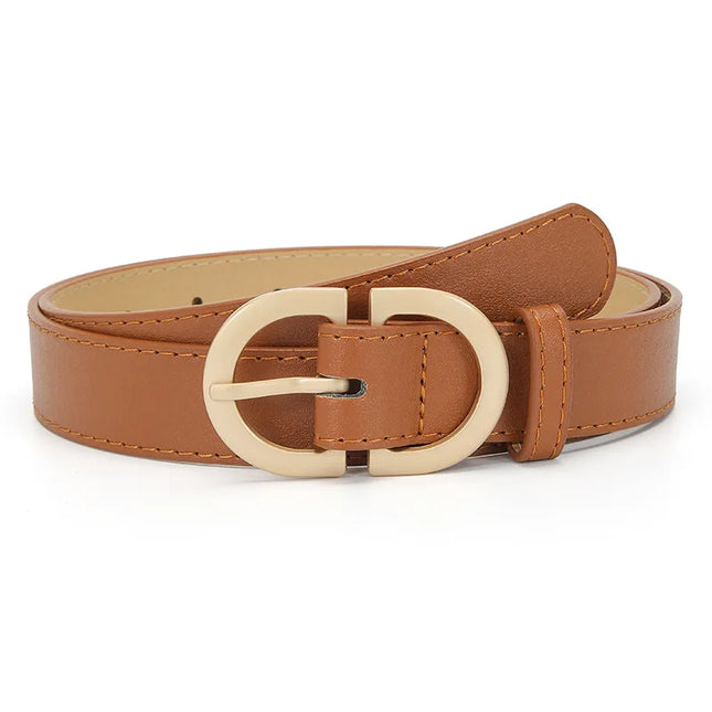 105cm Women’s Black Belt with Metal Buckle