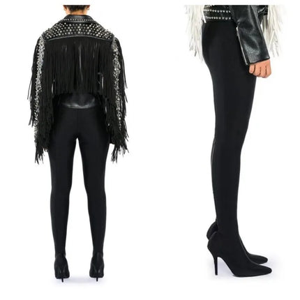 Women’s Elastic High-Heel Jumpsuit Boots