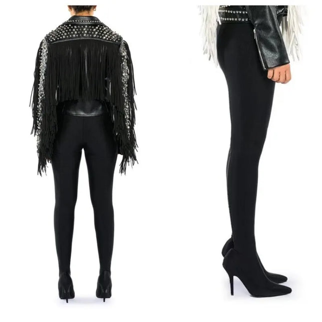 Women’s Elastic High-Heel Jumpsuit Boots