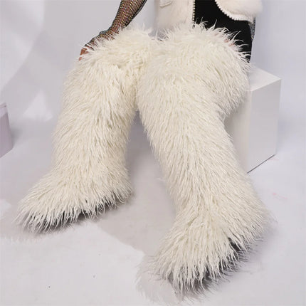 Women’s Mongolian Faux Fur Knee-High Boots