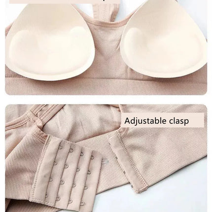 Corset Push-Up Tank – Breathable Athletic Sports Bra