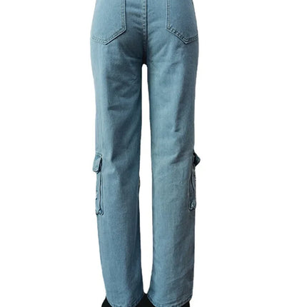 Women’s High-Waist Patchwork Hollow-Out Ripped Jeans