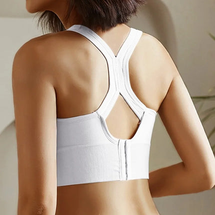 Corset Push-Up Tank – Breathable Athletic Sports Bra