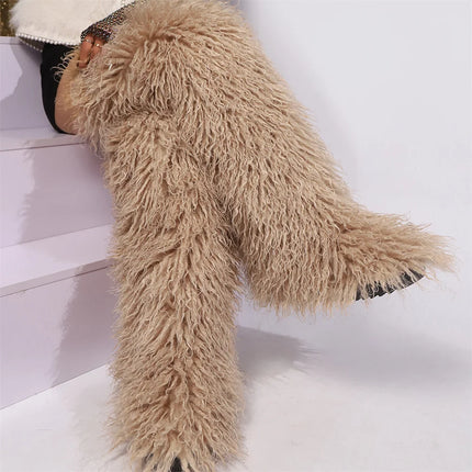 Women’s Mongolian Faux Fur Knee-High Boots