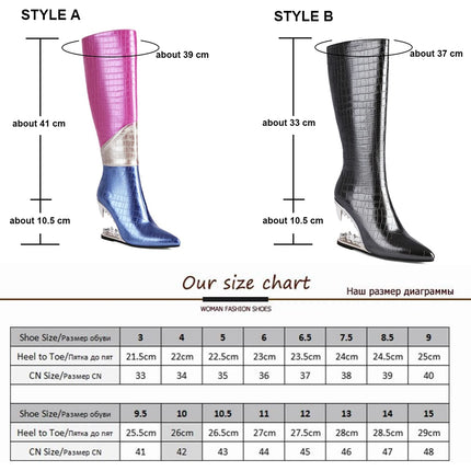 Women’s INS Motorcycle Platform Knee-High Boots
